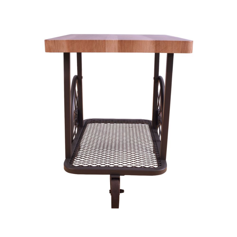 Francie - End Table - Oak & Antique Gray - Urban Living Furniture (Los Angeles, CA)