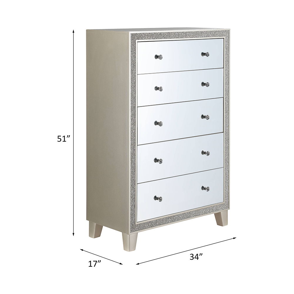 Sliverfluff - Chest - Mirrored & Champagne - Urban Living Furniture (Los Angeles, CA)