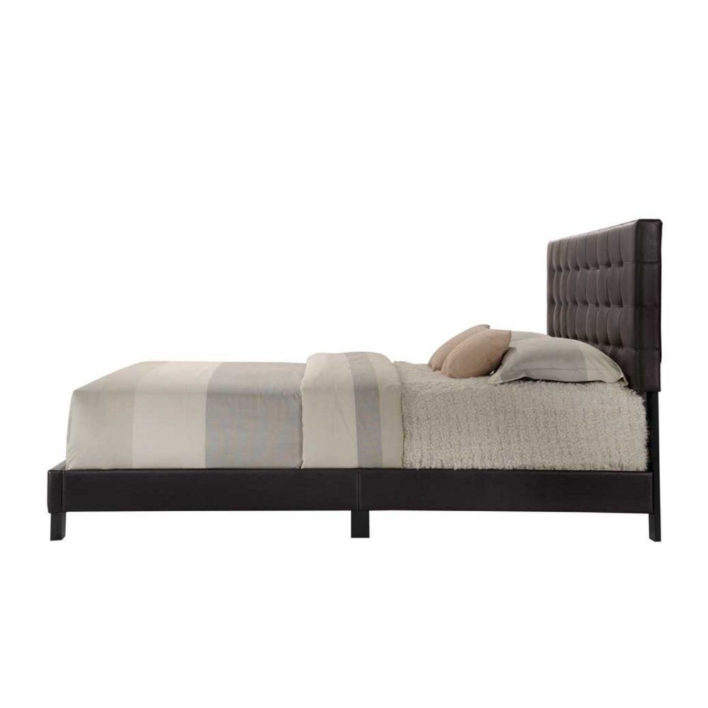 Masate - Queen Bed - Espresso Synthetic Leather - Urban Living Furniture (Los Angeles, CA)
