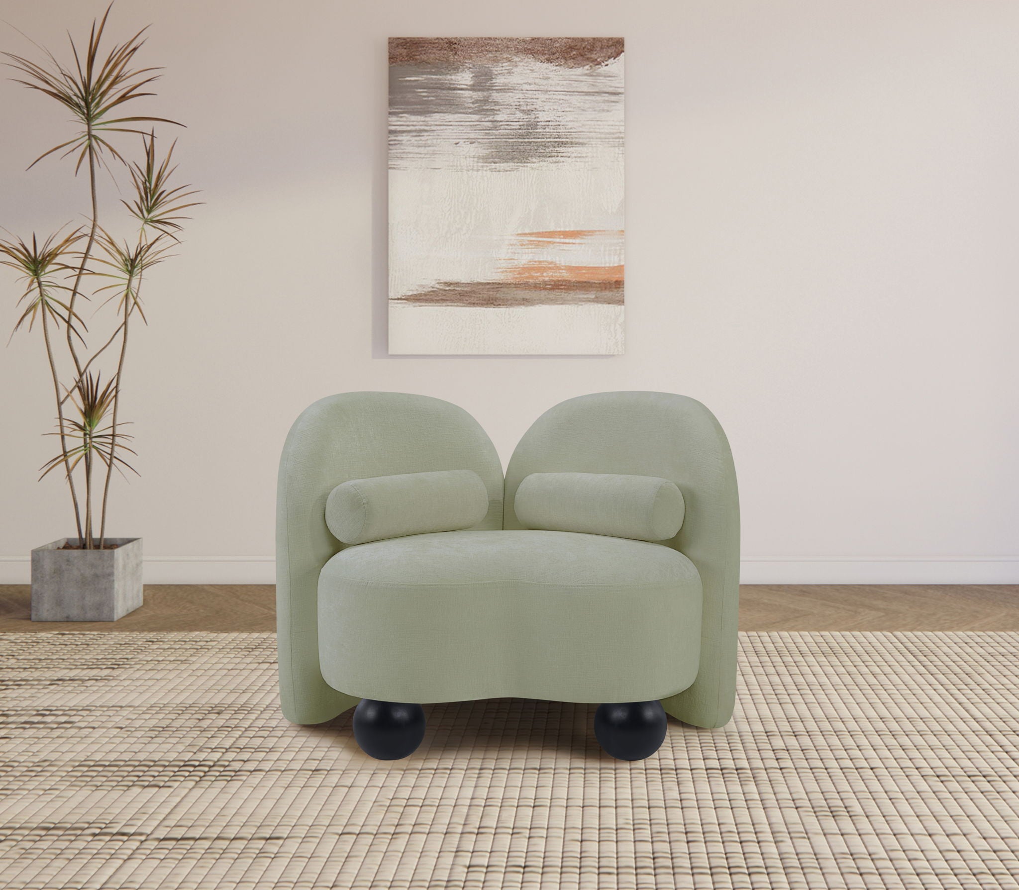 Daphne - Chenille Chair - Urban Living Furniture (Los Angeles, CA)