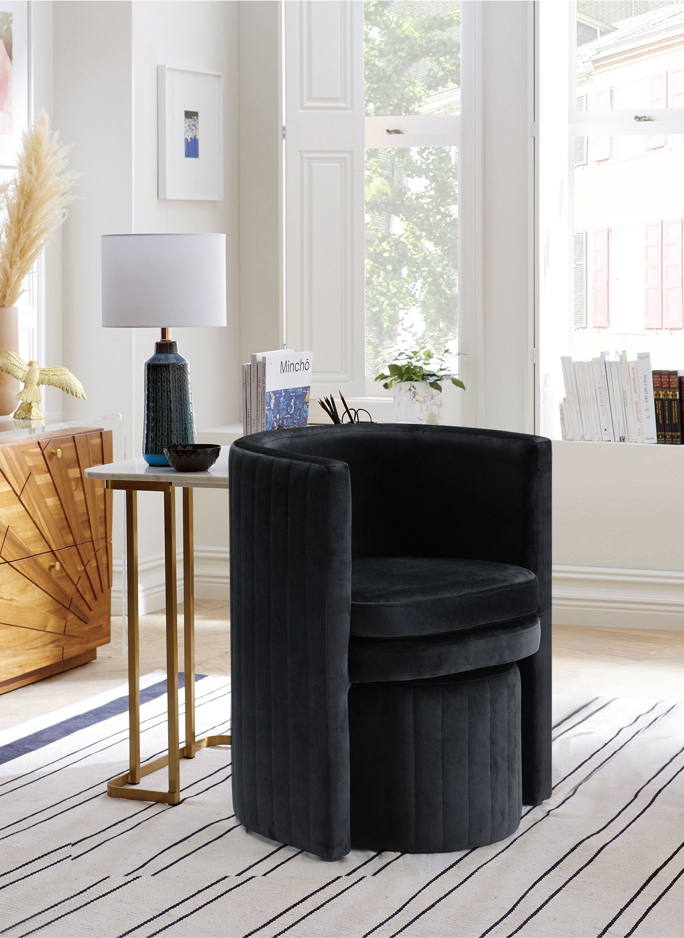 Selena - Accent Chair and Ottoman Set - Urban Living Furniture (Los Angeles, CA)