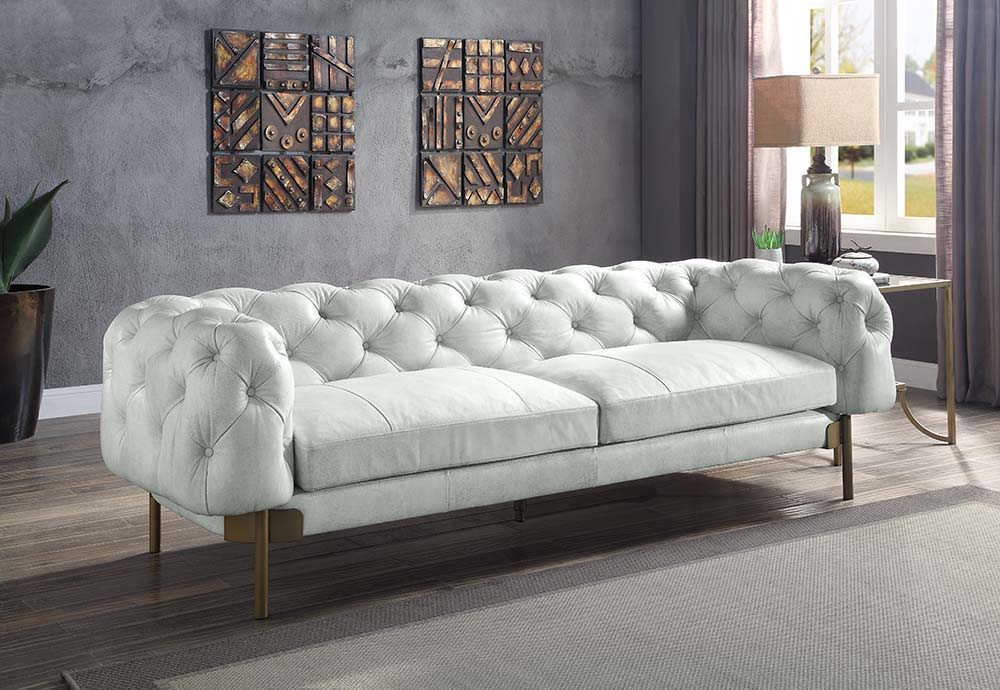Ragle - Sofa - Vintage White Top Grain Leather - Urban Living Furniture (Los Angeles, CA)