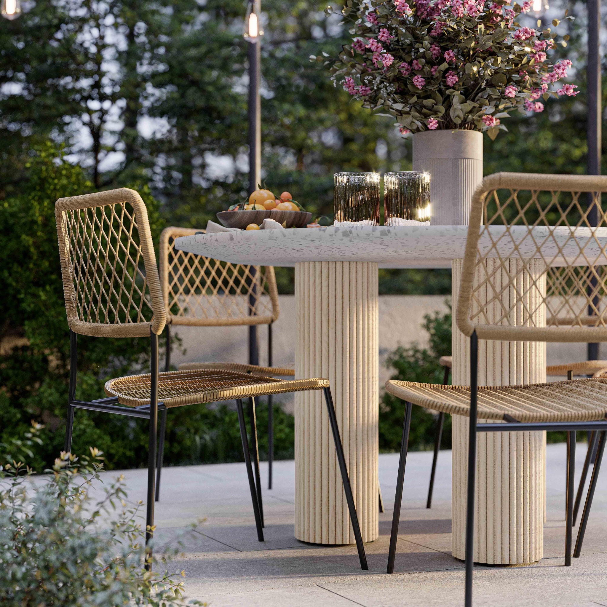 Parcino - Concrete Indoor / Outdoor Dining Table - Terrazzo - Urban Living Furniture (Los Angeles, CA)