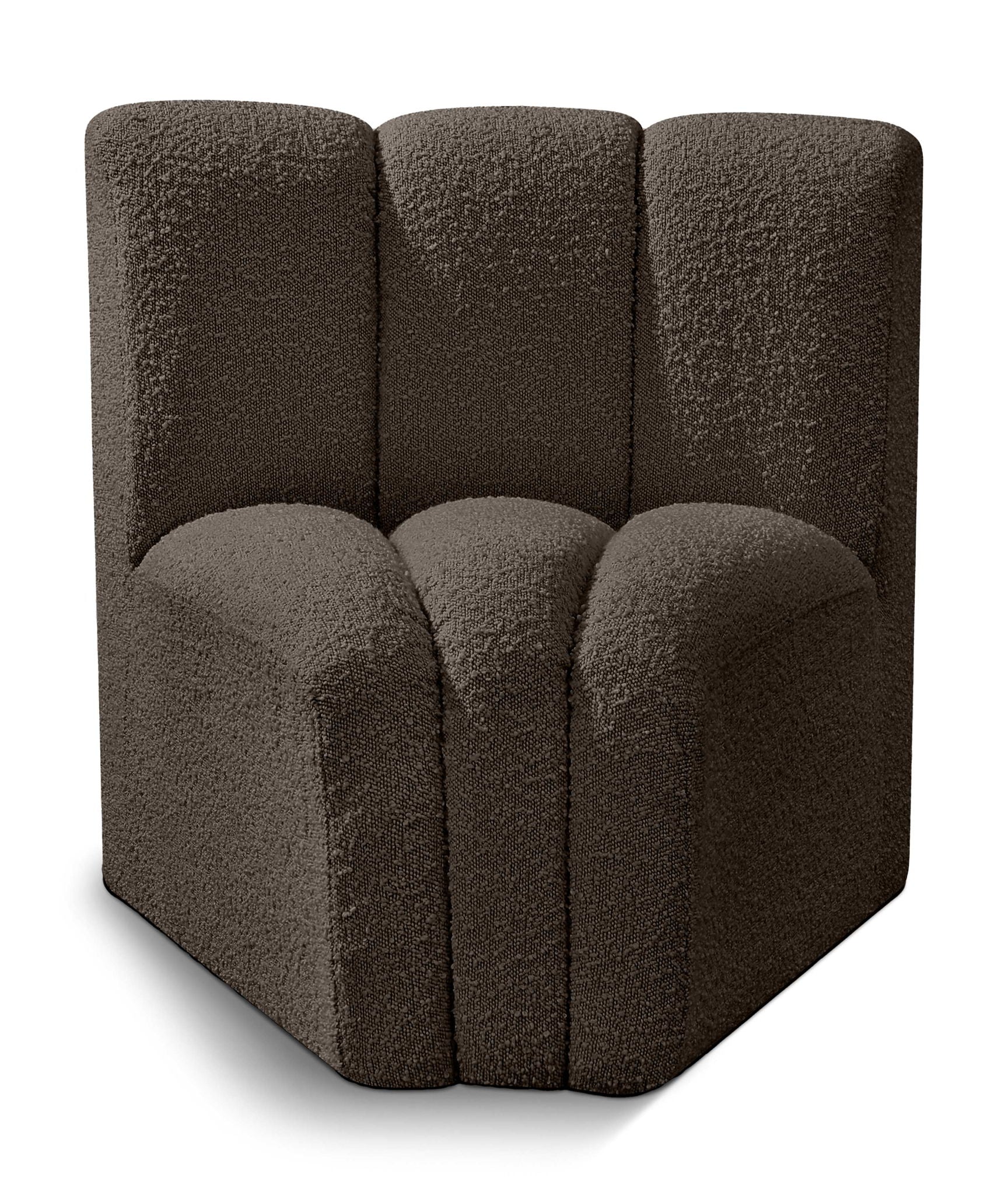 Arc - Boucle Fabric Curved Corner Chair - Urban Living Furniture (Los Angeles, CA)