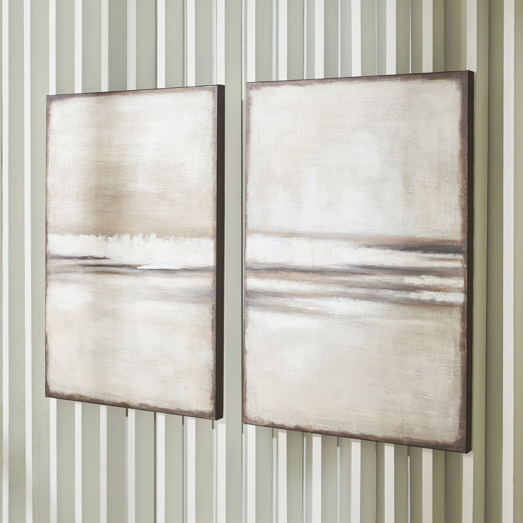 Brockdunn - Tan / Brown - Wall Art Set (Set of 2) - Urban Living Furniture (Los Angeles, CA)