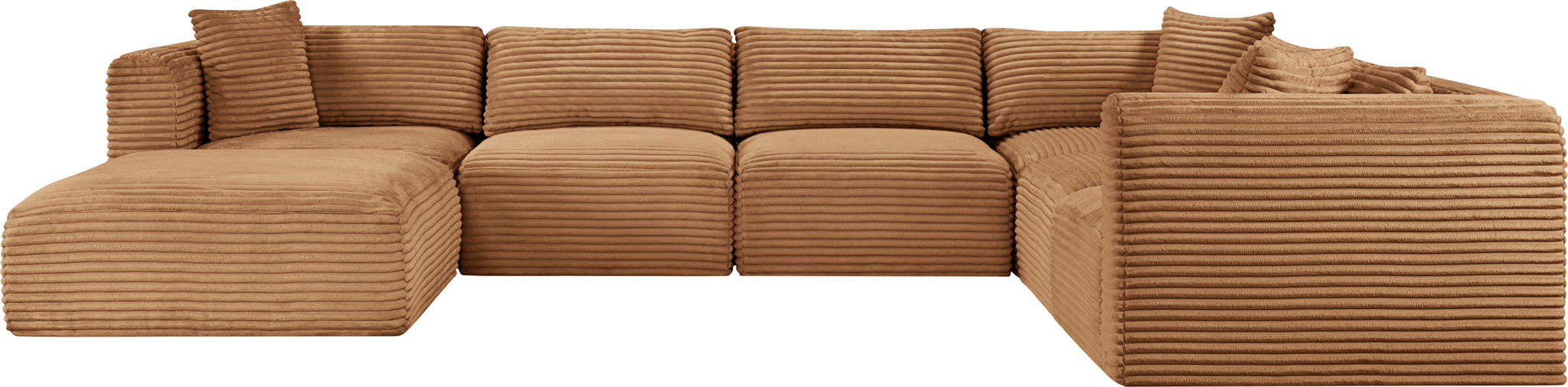 Shaggy - Fabric 7 Piece Modular U-Shaped Sectional With Ottoman - Urban Living Furniture (Los Angeles, CA)