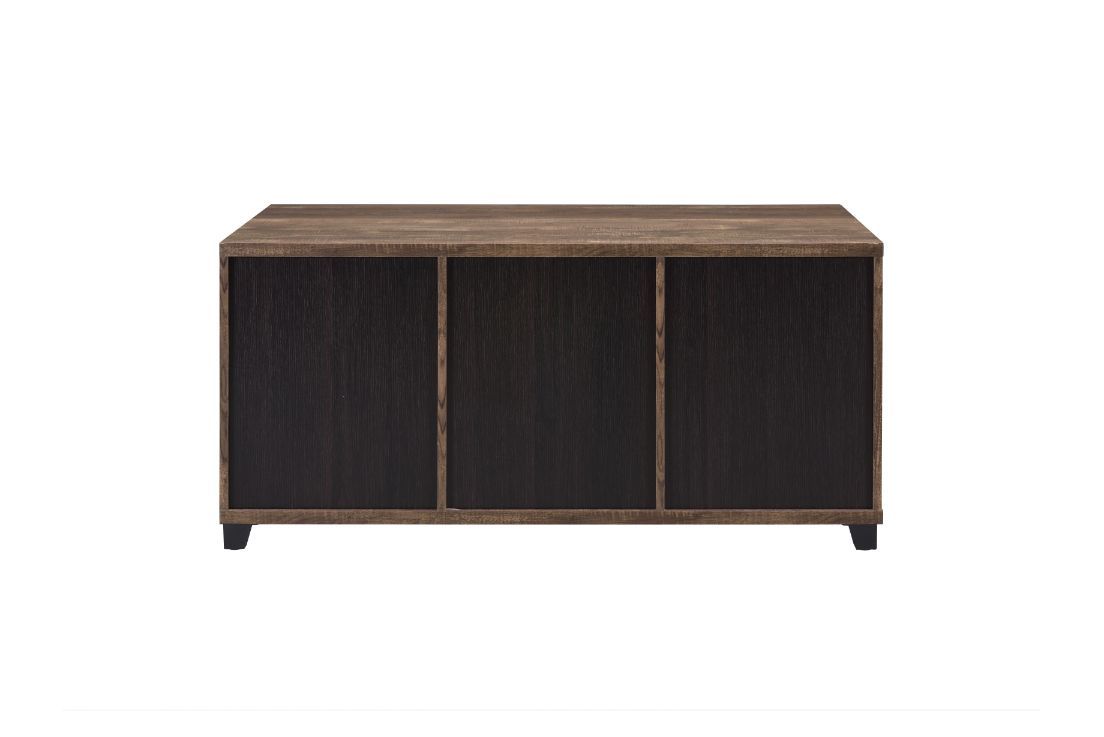 Nineel - Coffee Table - Obscure Glass, Rustic Oak & Black - Urban Living Furniture (Los Angeles, CA)
