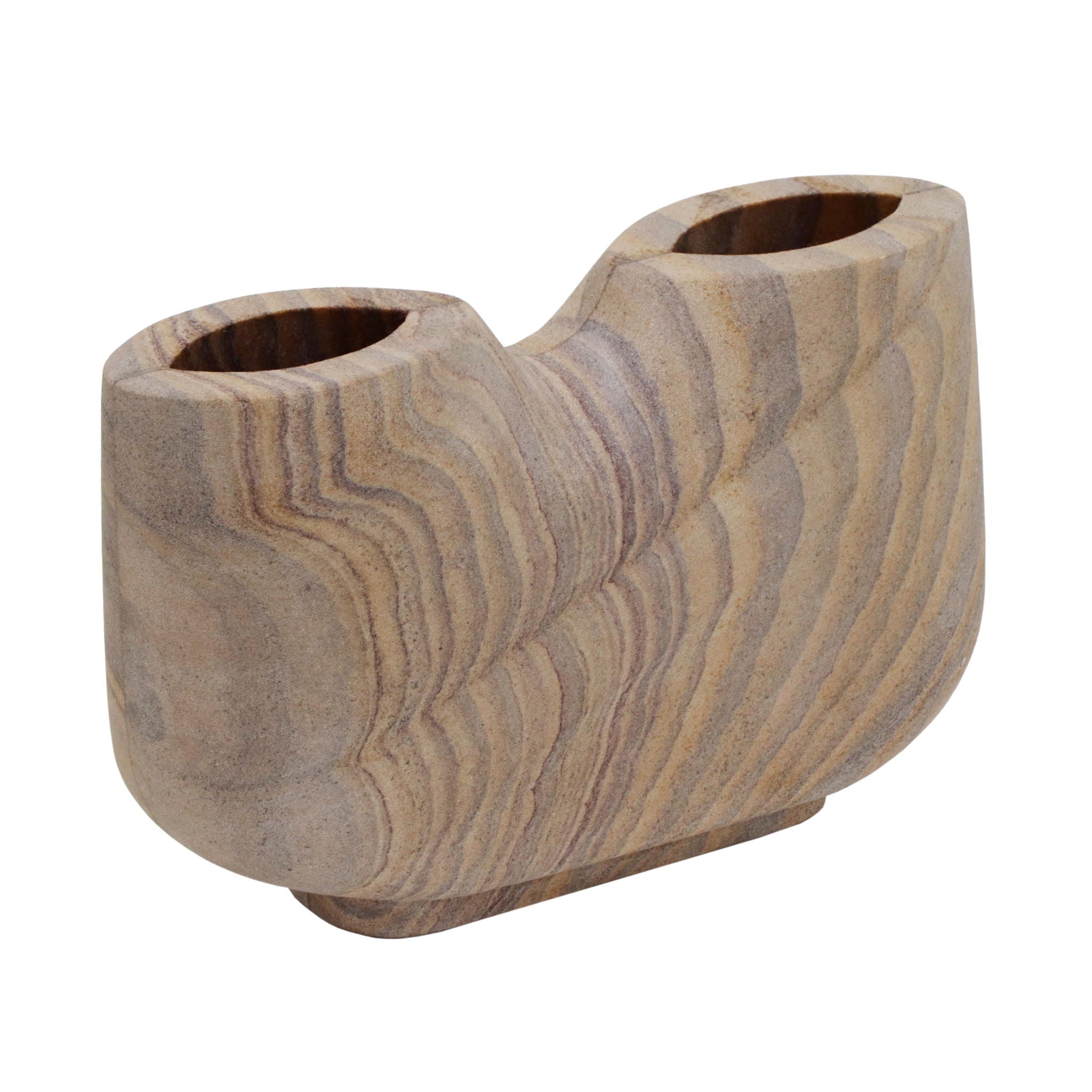 Saava - Rainbow Stone Vase - Natural - Urban Living Furniture (Los Angeles, CA)
