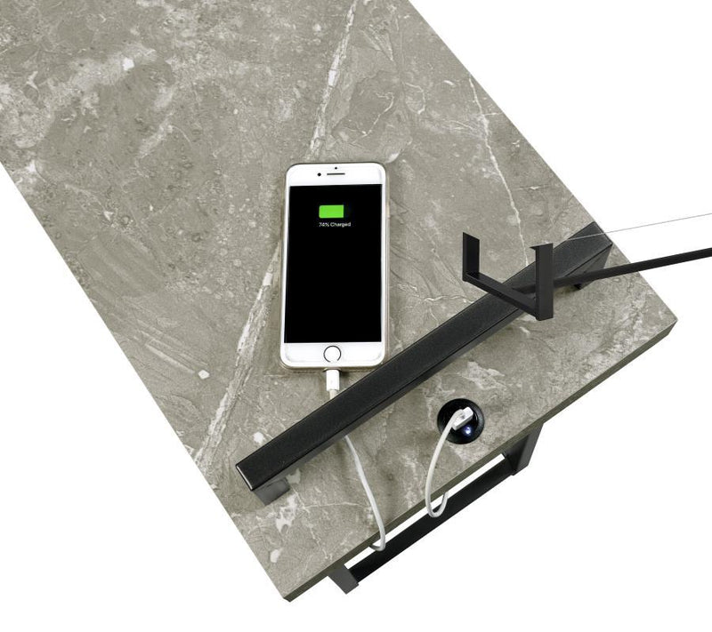 Maxwell - C-shaped Side Table USB Charging
