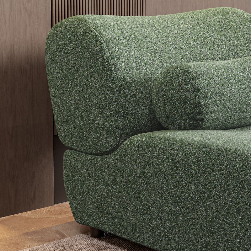 1 Piece Luxury Chenille Fabric Modular Sofa With Spring Cushions & Hidden Legs