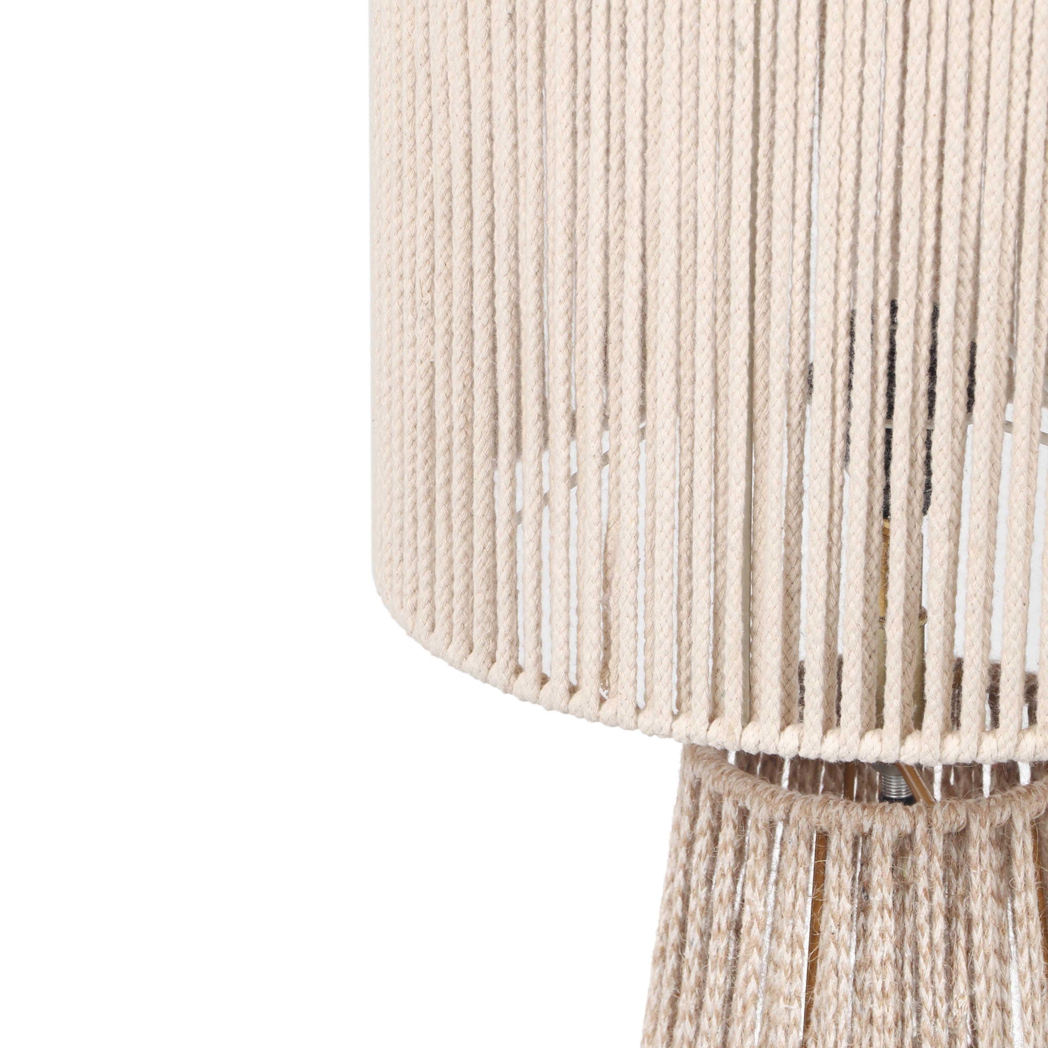 Beam - Jute Floor Lamp - Cream / Natural - Urban Living Furniture (Los Angeles, CA)