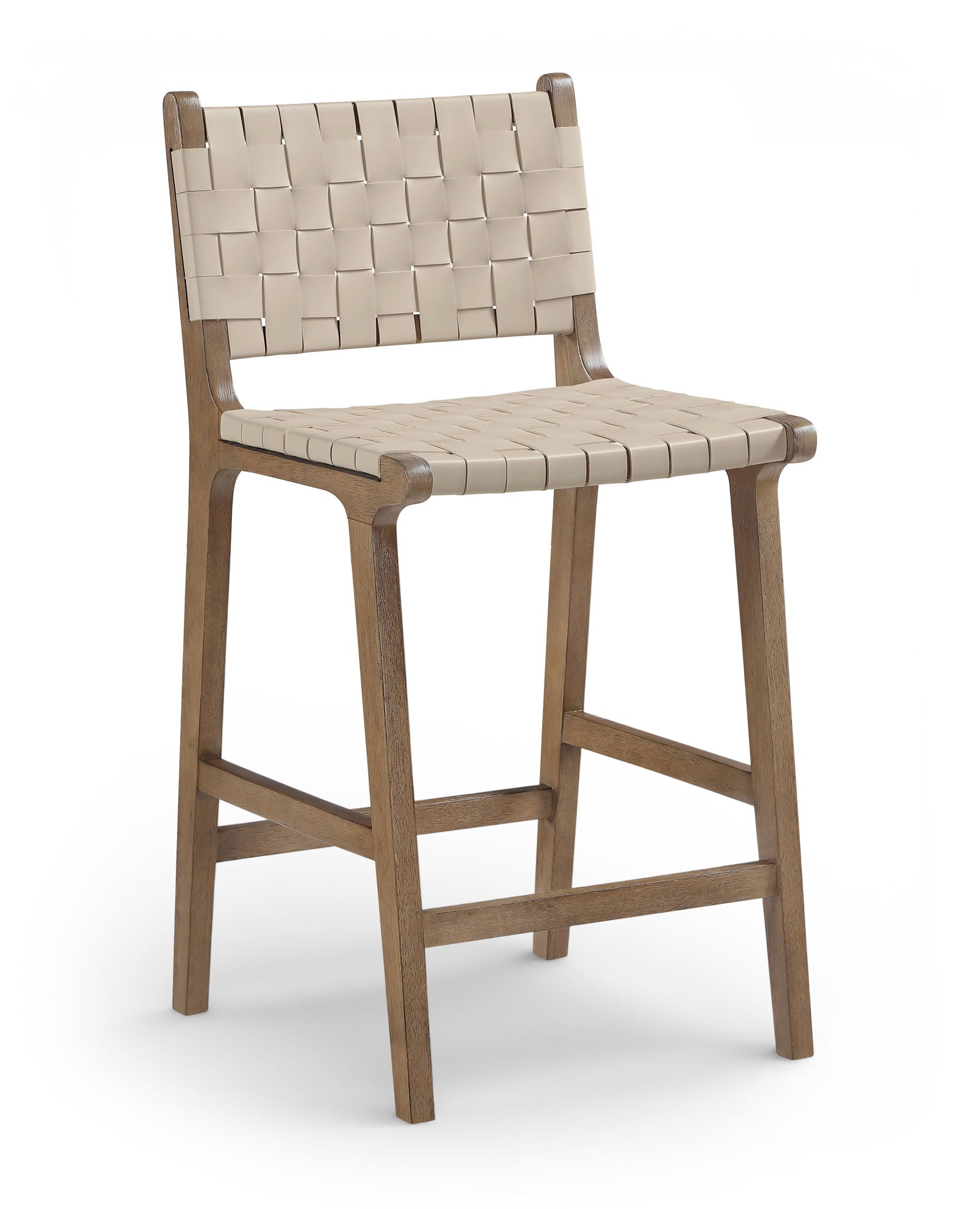 Entwine - Vegan Leather Upholstered Counter Stool - Painted Brown - Urban Living Furniture (Los Angeles, CA)