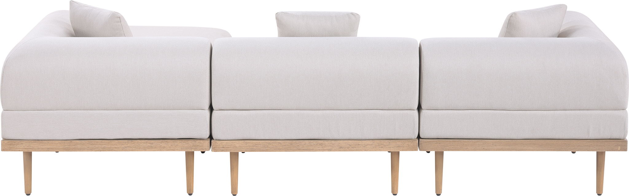 Laguna - 4 Piece 106.5" Upholstered Outdoor Patio Modular Sectional - Urban Living Furniture (Los Angeles, CA)