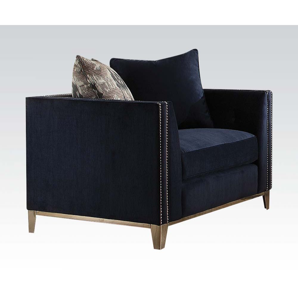 Phaedra - Chair - Blue Fabric - Urban Living Furniture (Los Angeles, CA)