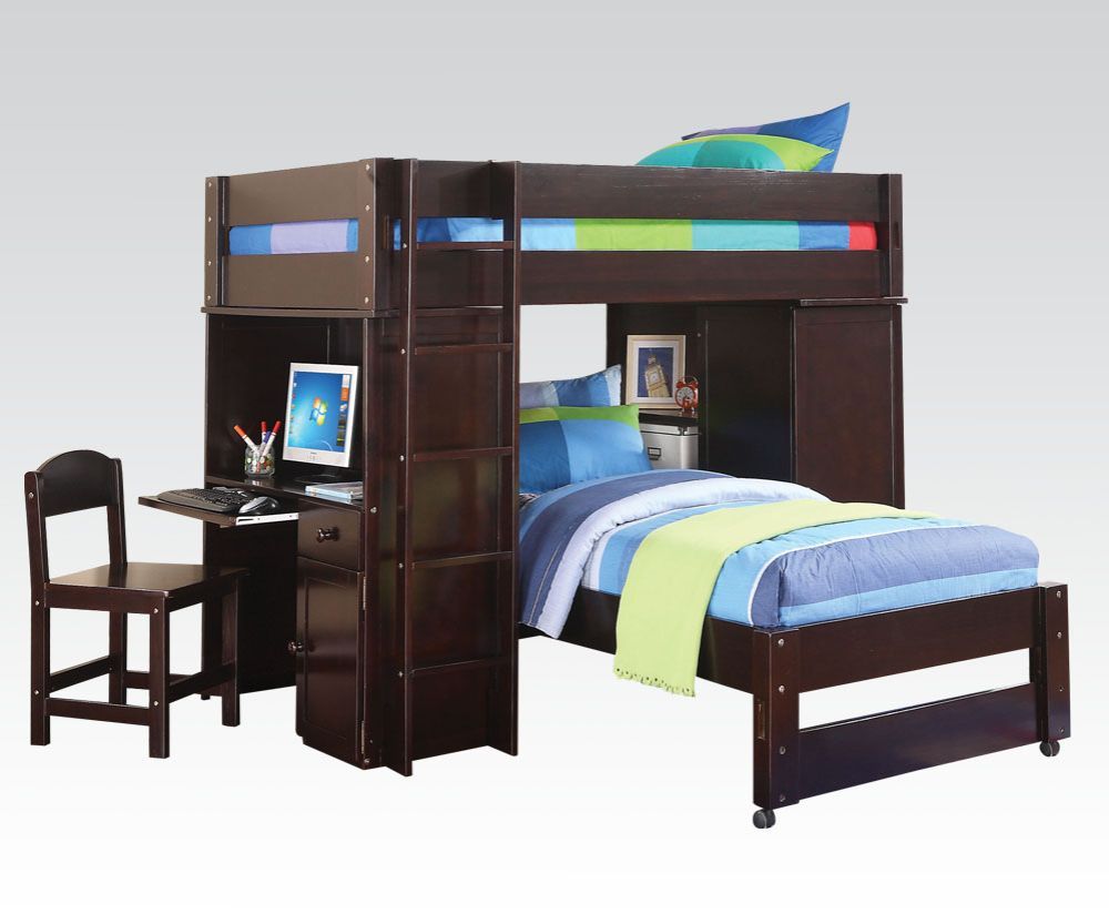 Lars - Loft Bed - Wenge - Urban Living Furniture (Los Angeles, CA)