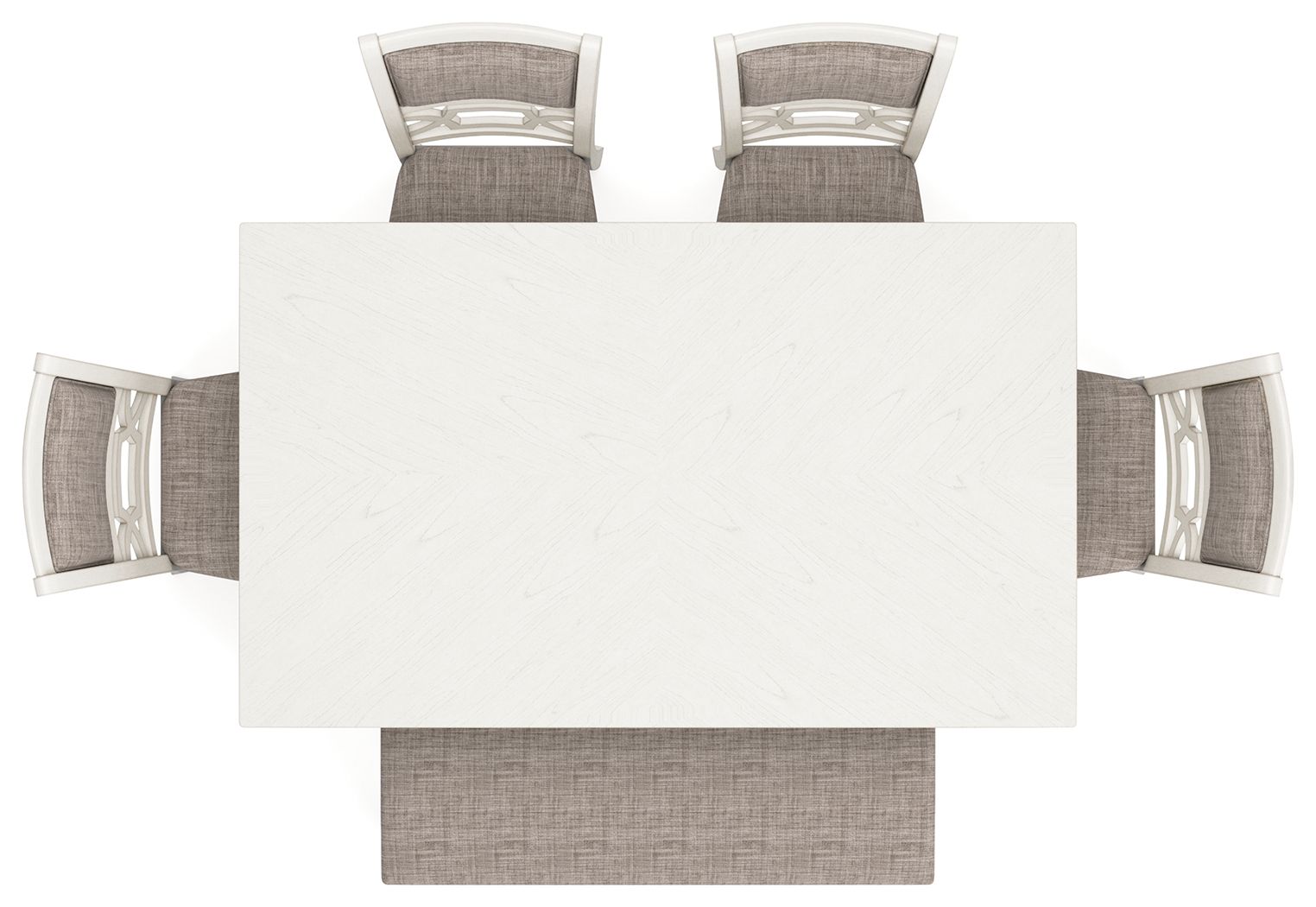 Erinberg - Antique White - Dining Room Table Set (Set of 6) - Urban Living Furniture (Los Angeles, CA)