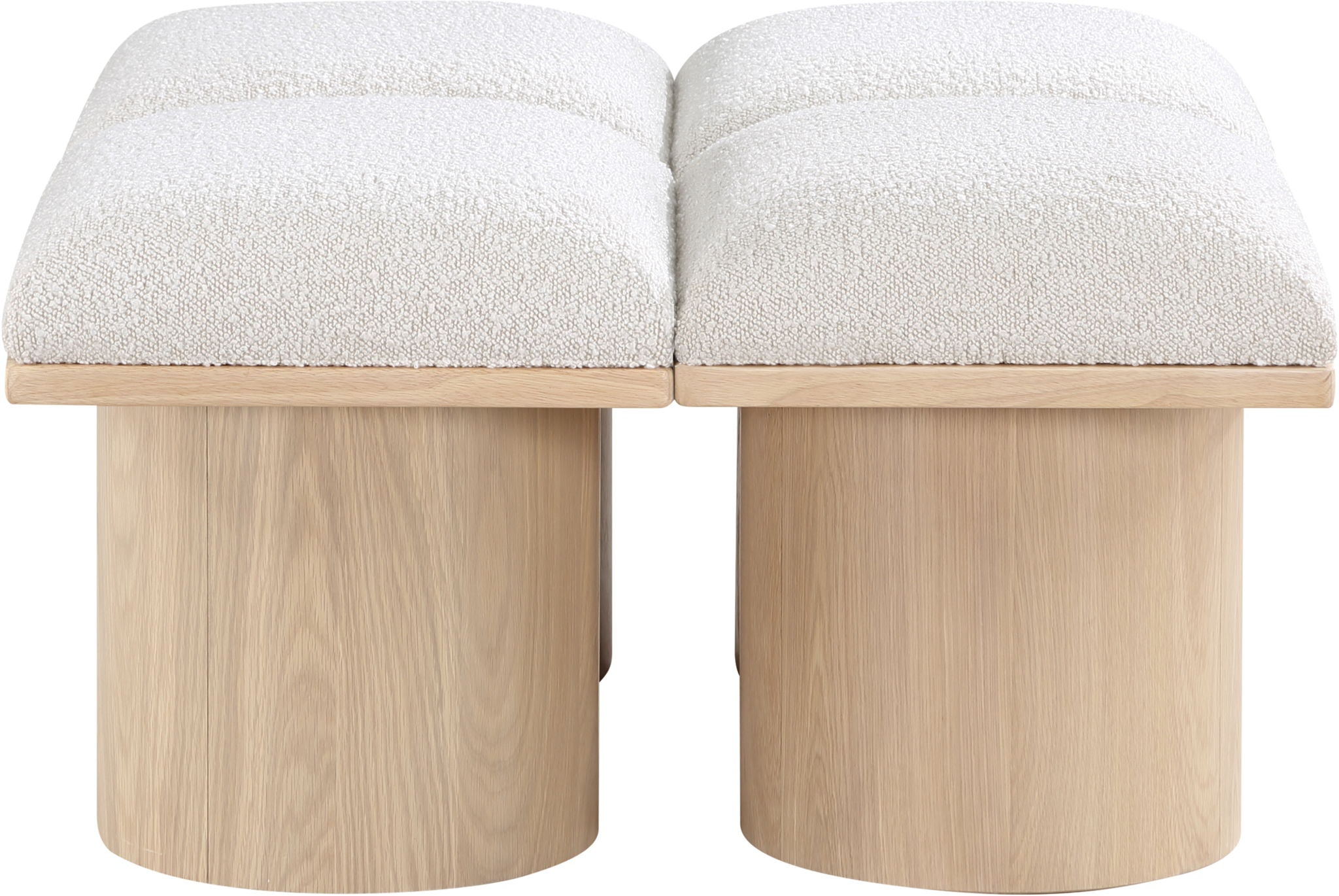 Pavilion - 4 Piece Modular Bench With Natural Base