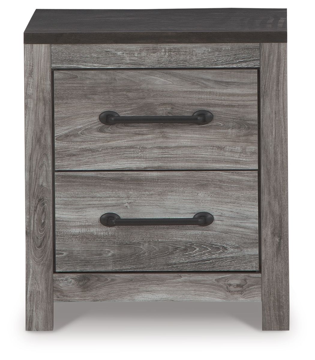 Bronyan - Dark Gray - Two Drawer Night Stand - Urban Living Furniture (Los Angeles, CA)