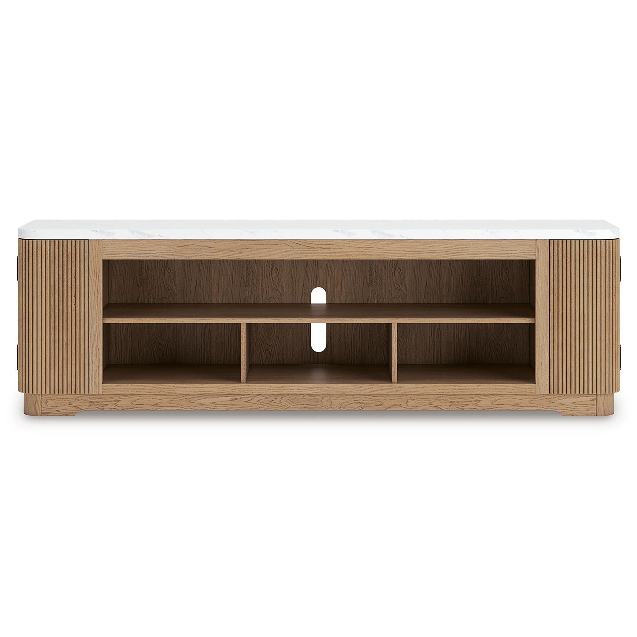Camdill - XL TV Stand With Fireplace Option - Light Brown - Urban Living Furniture (Los Angeles, CA)
