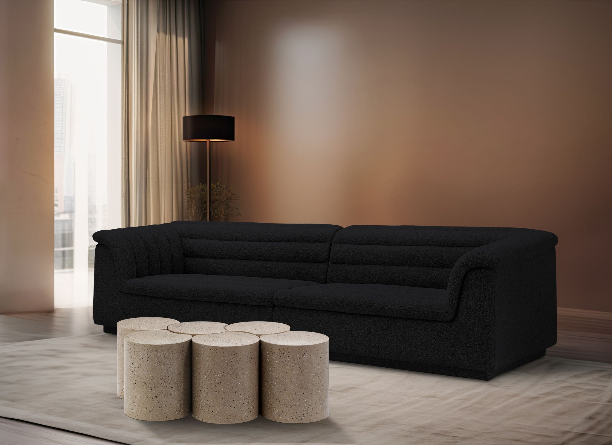 Dimple - 6 Piece Modular Coffee Table - Terazzo Finish - Urban Living Furniture (Los Angeles, CA)