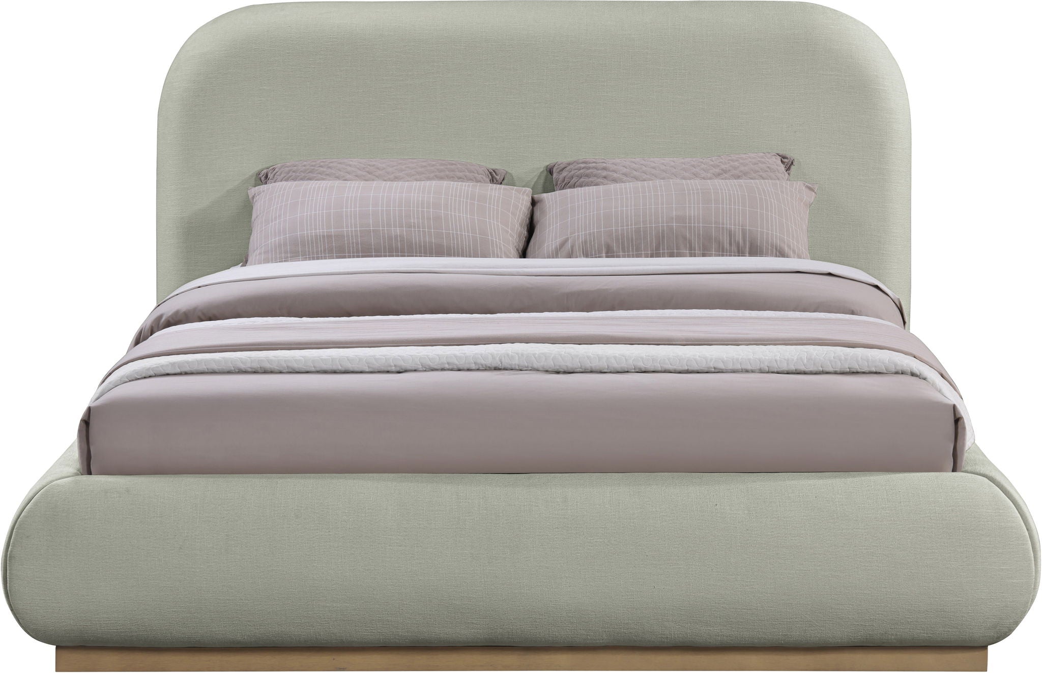 Vaughn - Chenille Bed With Natural Base - Urban Living Furniture (Los Angeles, CA)