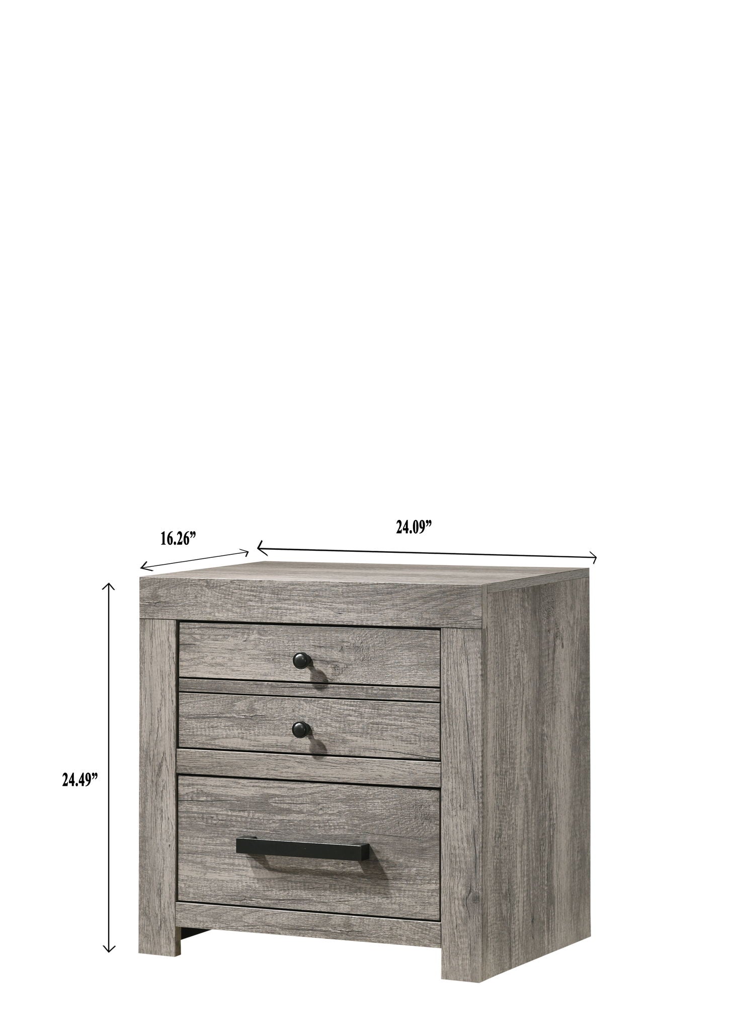 Tundra - Nightstand - Gray - Urban Living Furniture (Los Angeles, CA)