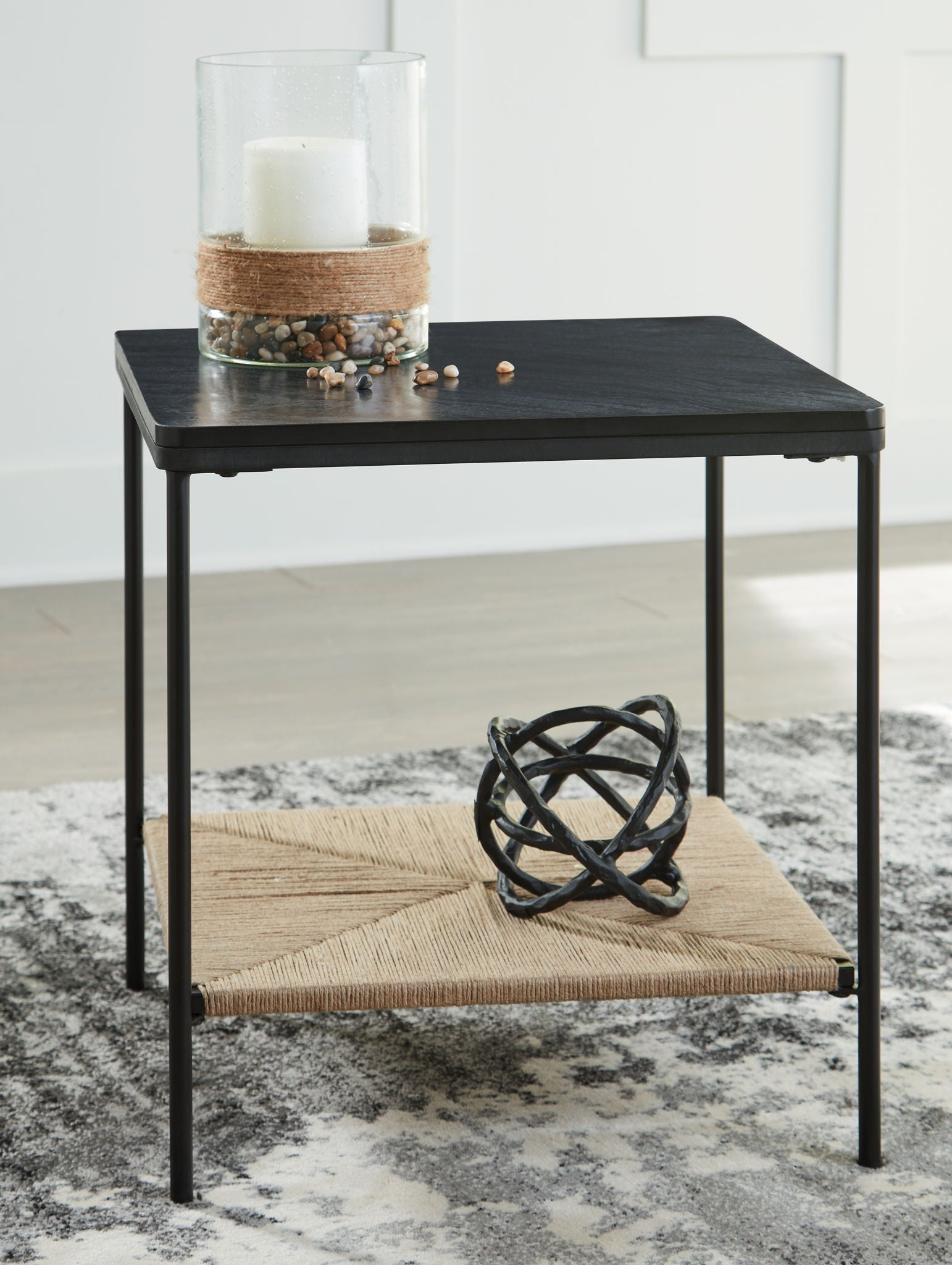 Minrich - Black / Natural - Accent Table - Urban Living Furniture (Los Angeles, CA)
