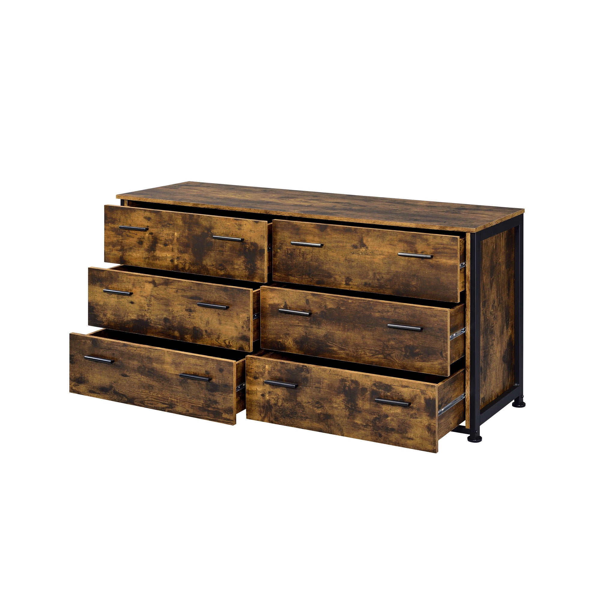 Juvanth - Dresser - Rustic Oak & Black Finish - Urban Living Furniture (Los Angeles, CA)