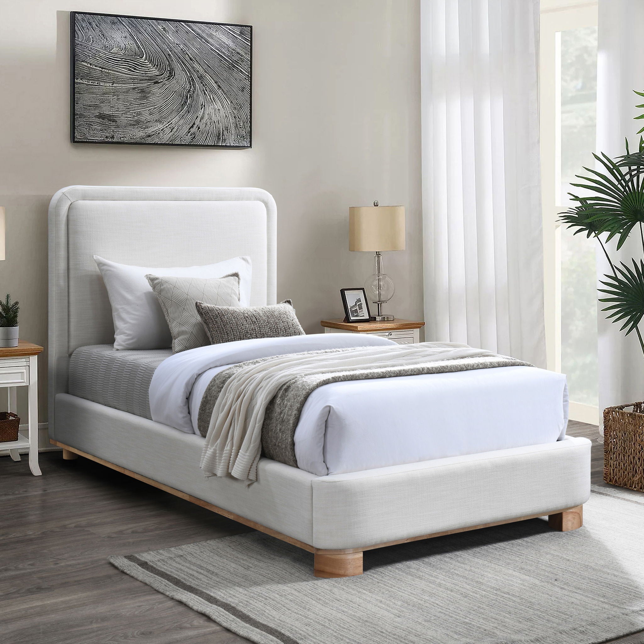 Nolita - Bed With Natural Base - Urban Living Furniture (Los Angeles, CA)