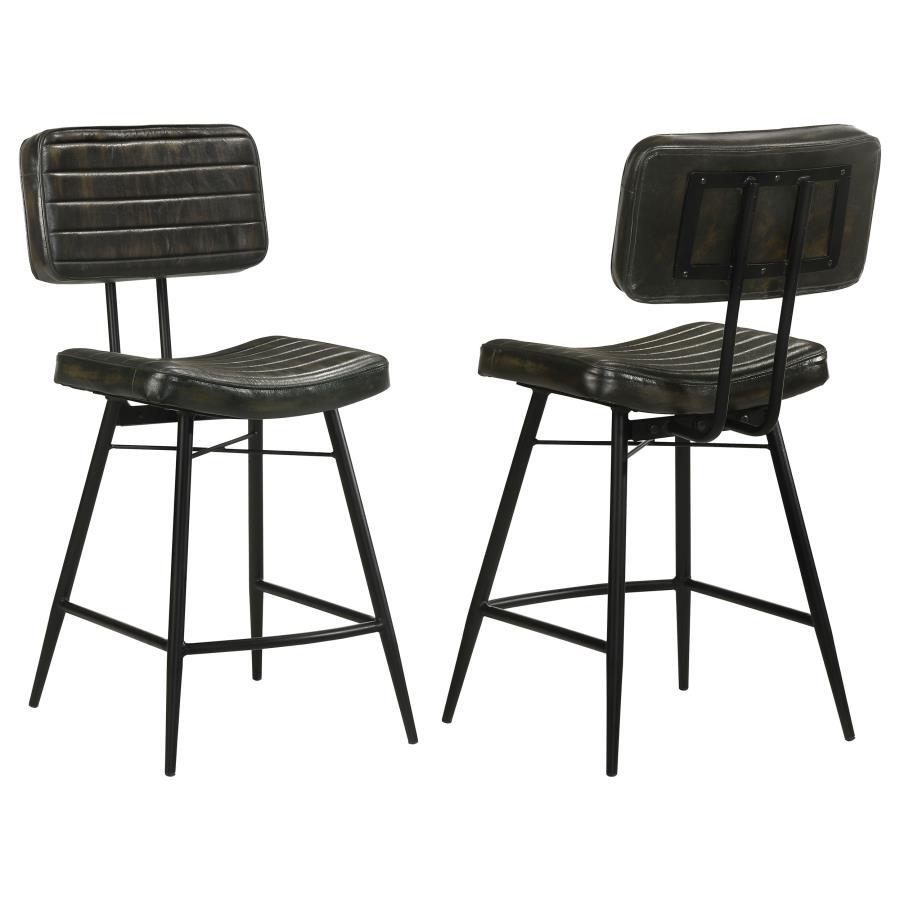 Partridge - Leather Counter Chair (Set of 2) - Urban Living Furniture (Los Angeles, CA)