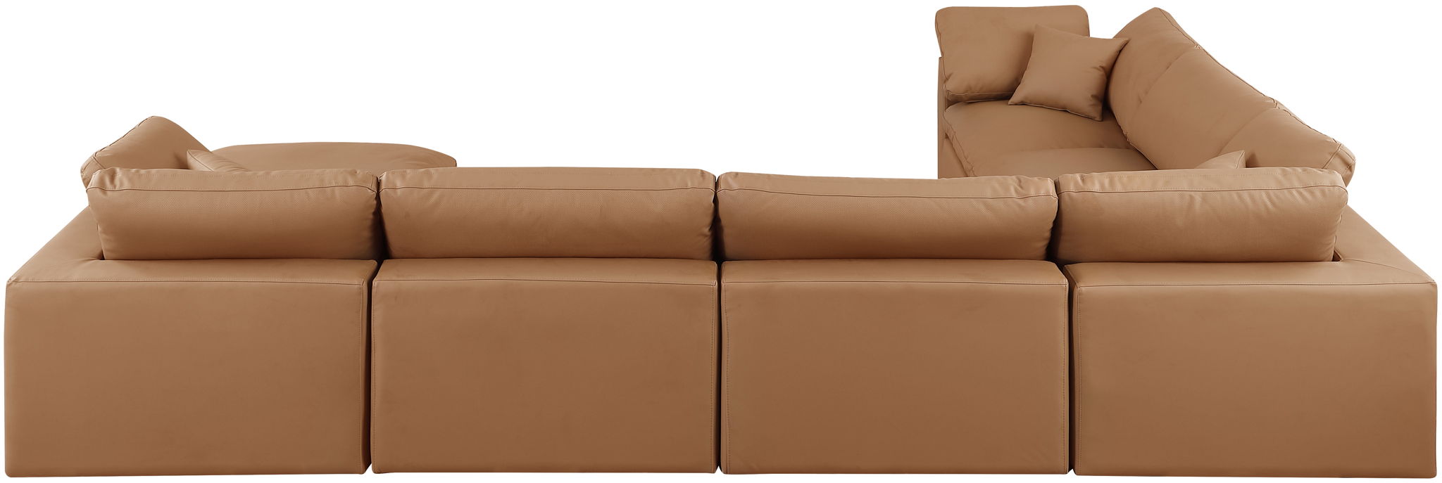 Comfy - 7 Piece Faux Leather Modular Sectional With Chaise - Urban Living Furniture (Los Angeles, CA)