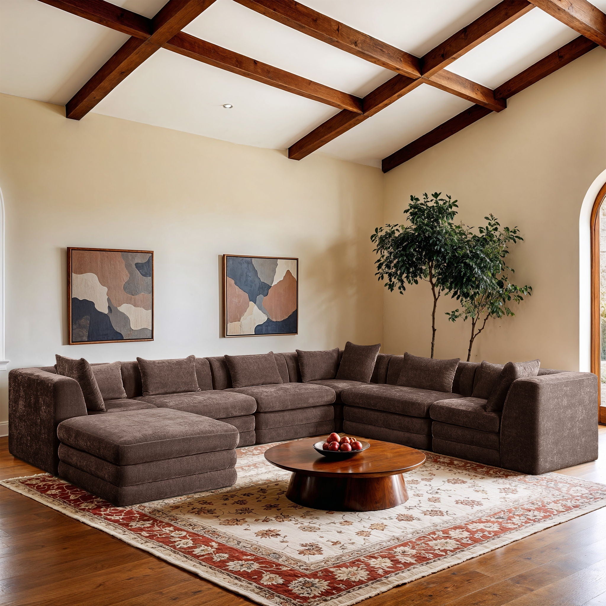 Stellar - 7 Piece Chenille Fabric Upholstered Modular Sectional - Urban Living Furniture (Los Angeles, CA)