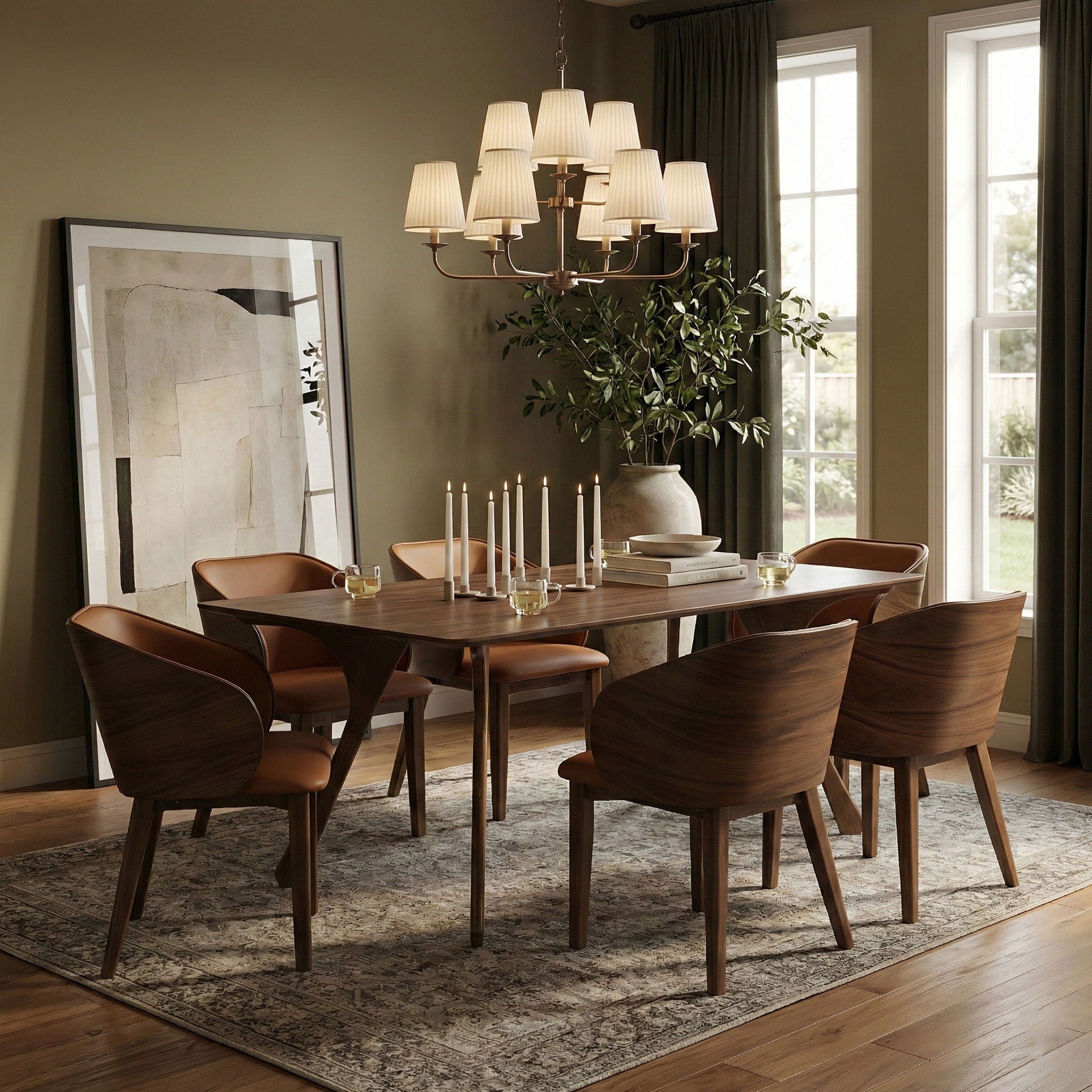 Glenwood - 71" Solid Wood And Walnut Veneer Dining Table - Brown - Urban Living Furniture (Los Angeles, CA)