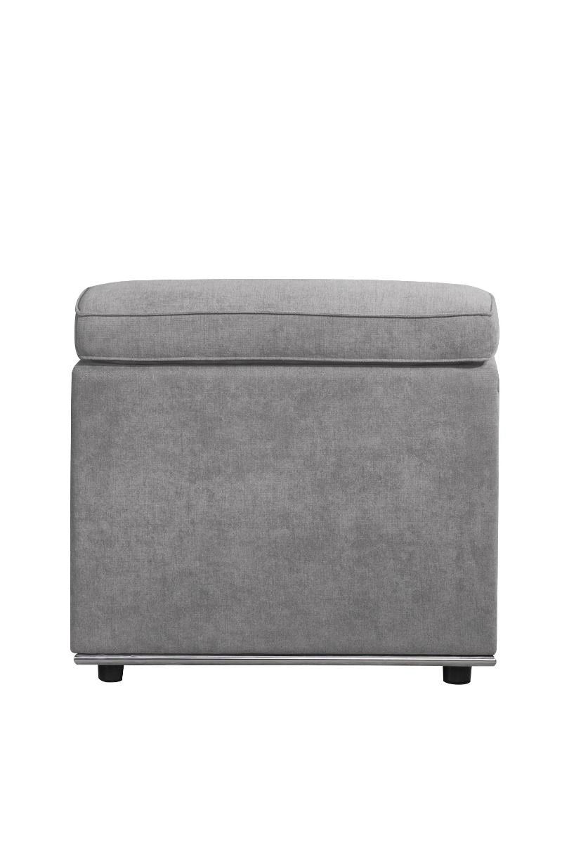 Alwin - Modular Armless Chair - Dark Gray Fabric - Urban Living Furniture (Los Angeles, CA)