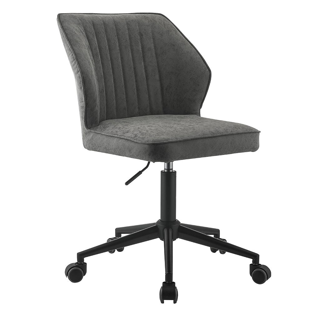 Pakuna - Office Chair - Vintage Gray Synthetic Leather & Black - Urban Living Furniture (Los Angeles, CA)