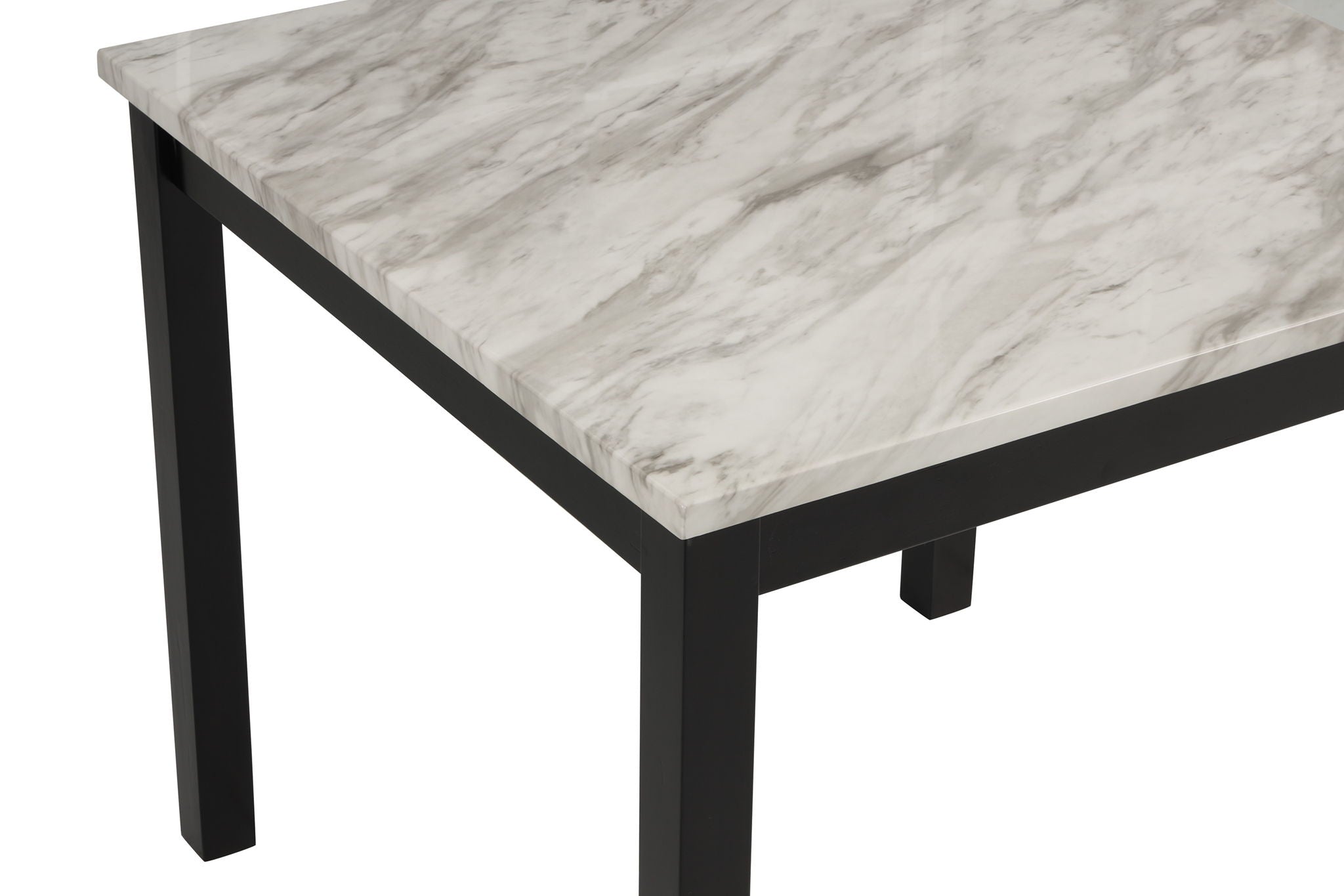 Lennon - 5 Piece Counter Height Table Set - Black / White - Urban Living Furniture (Los Angeles, CA)