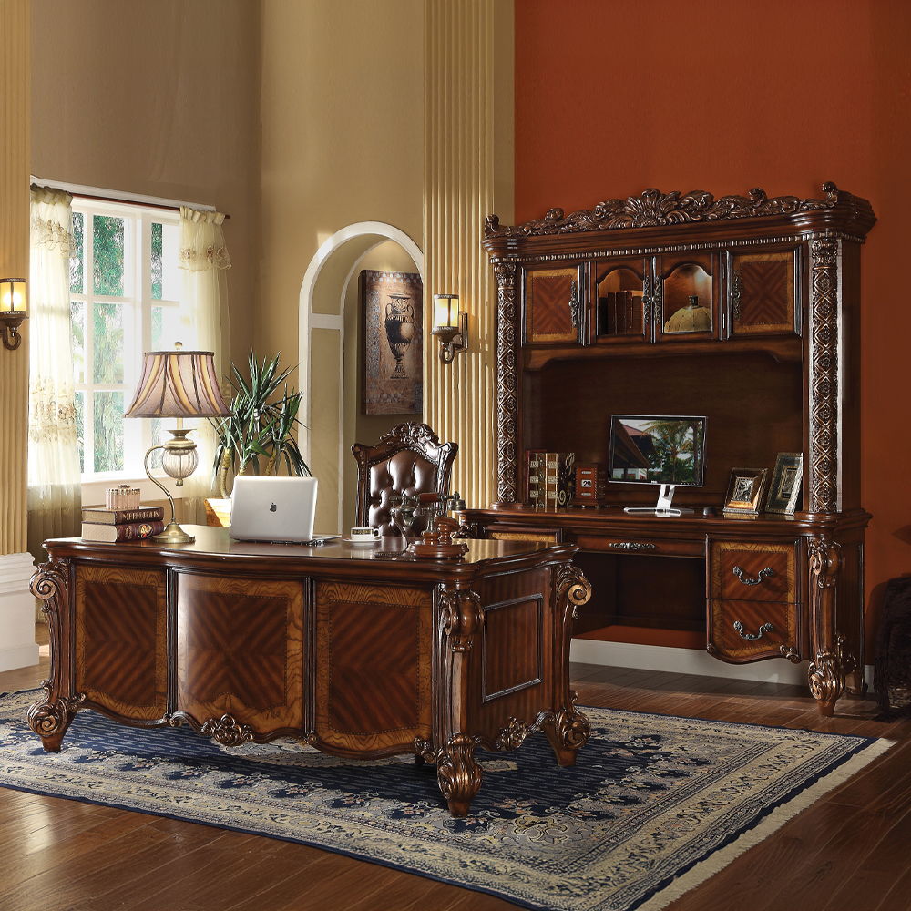 Vendome - Computer Desk With Hutch - Cherry - Urban Living Furniture (Los Angeles, CA)