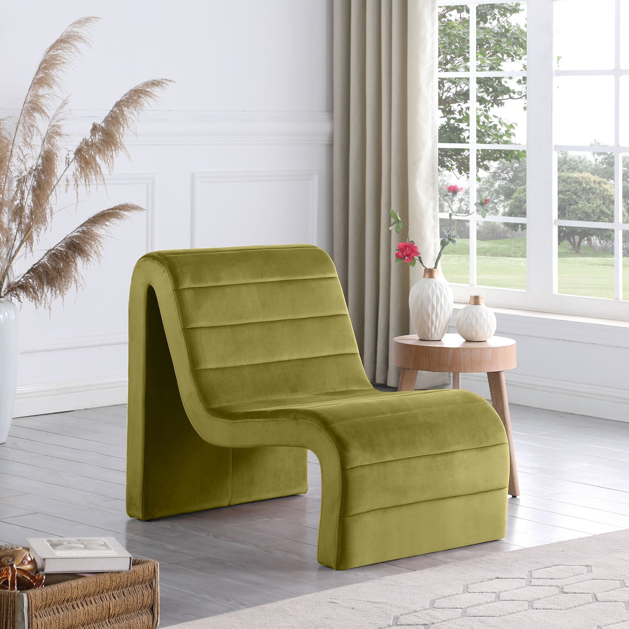 Ivy - Velvet Accent Chair - Urban Living Furniture (Los Angeles, CA)