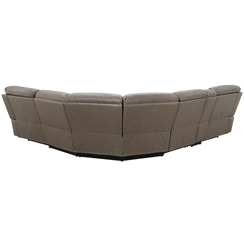 Kantu - Motion Sectional Sofa - Brown Synthetic Leather - Urban Living Furniture (Los Angeles, CA)