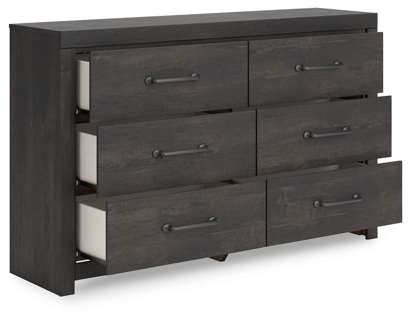 Hollivern - Dark Gray - Six Drawer Dresser - Urban Living Furniture (Los Angeles, CA)