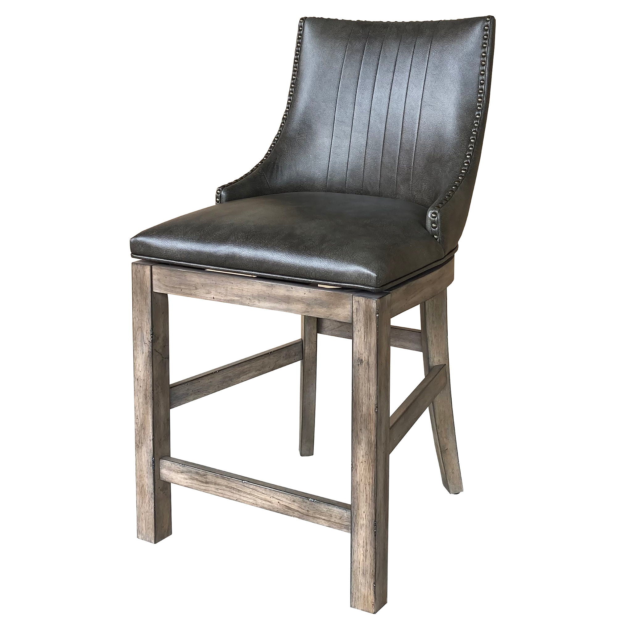 Lodge Dining - Swivel Counter Sling Chair (Set of 2) - Siltstone - Urban Living Furniture (Los Angeles, CA)