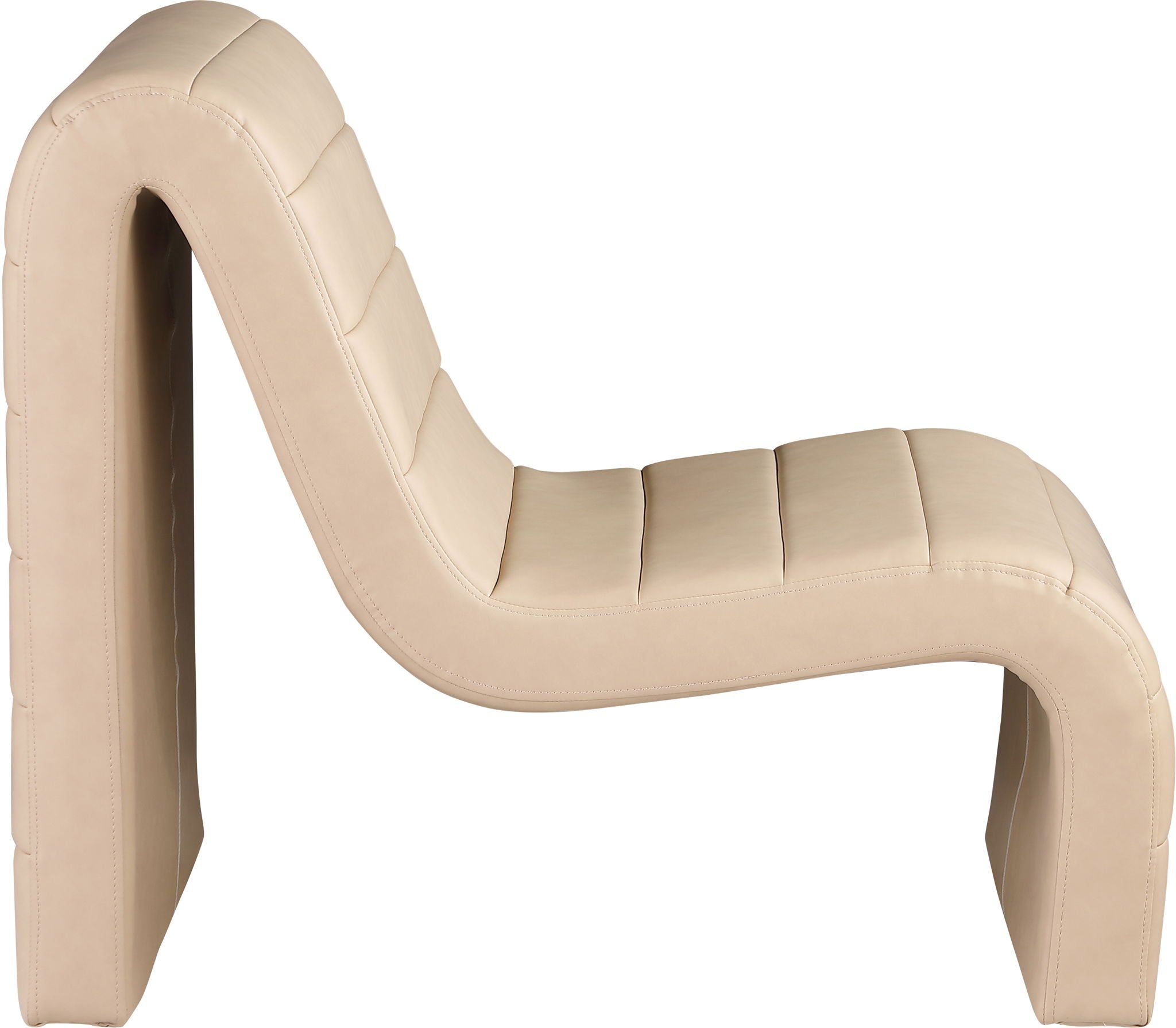 Ivy - Faux Leather Accent Chair - Tan - Urban Living Furniture (Los Angeles, CA)
