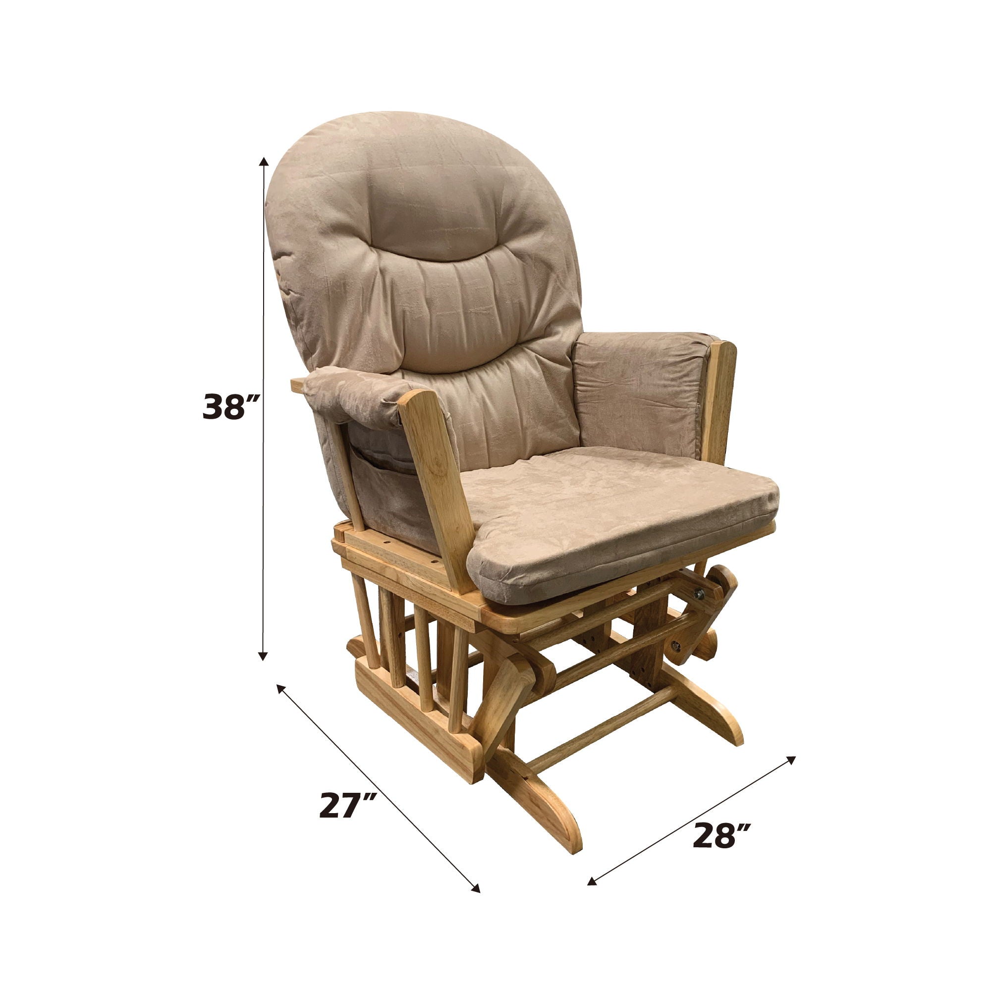 Rehan - Accent Chair - Taupe Microfiber & Natural Oak - Urban Living Furniture (Los Angeles, CA)