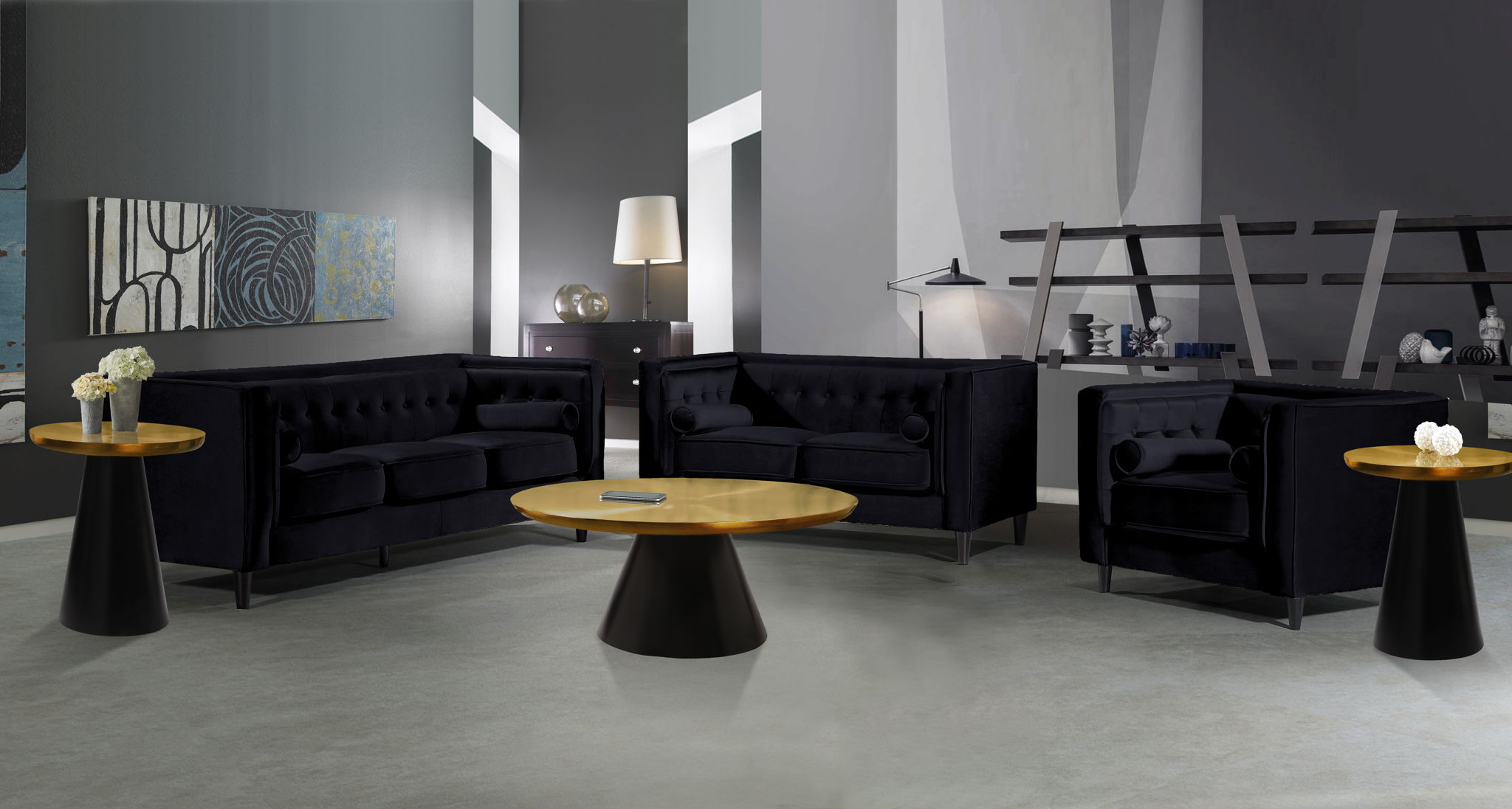 Martini - Console Table - Gold - Metal - Urban Living Furniture (Los Angeles, CA)