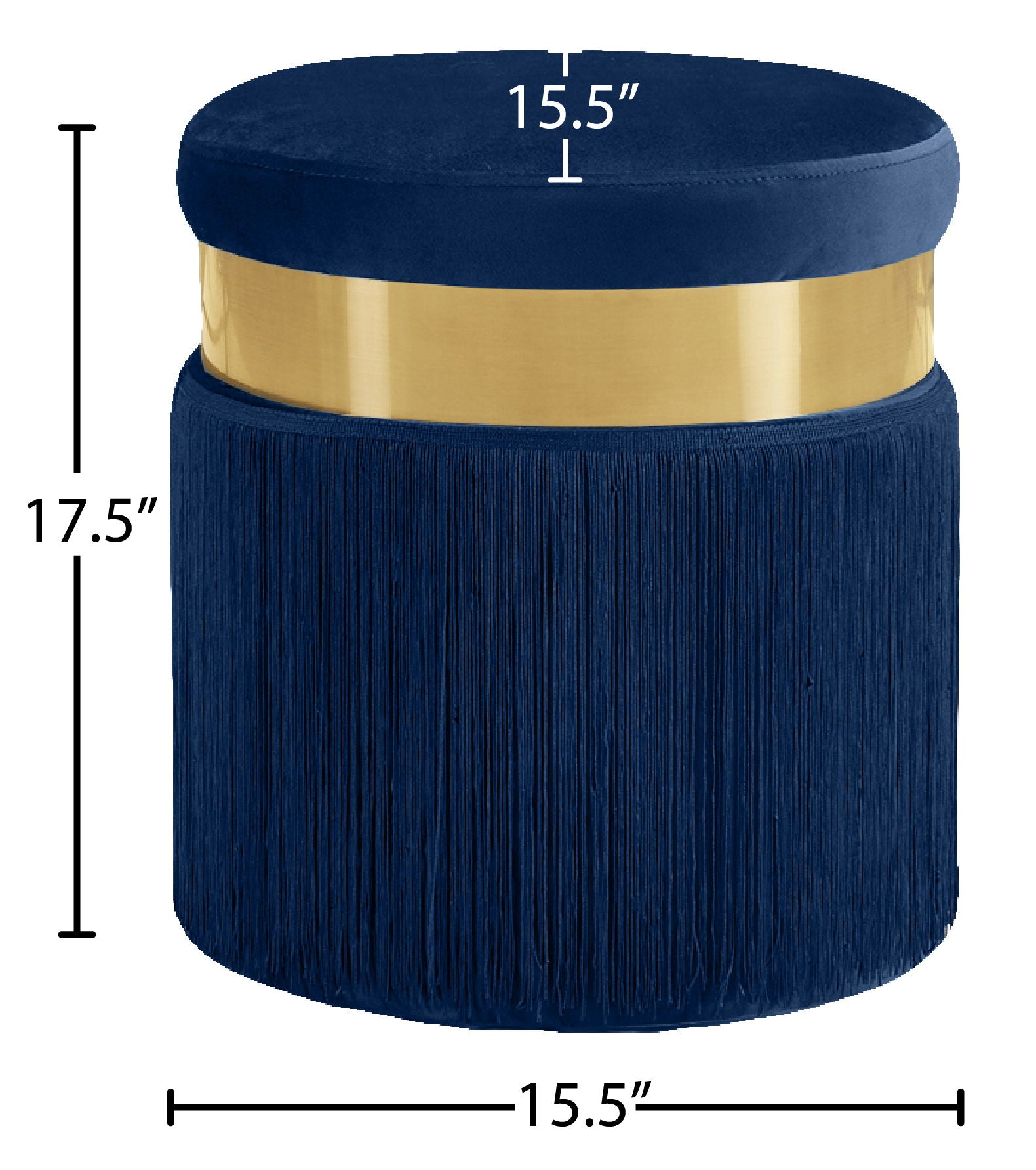 Yasmine - Stool Ottoman - Urban Living Furniture (Los Angeles, CA)