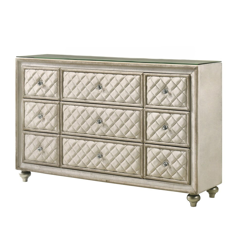 Lucienne - Dresser - Beige Velvet - Urban Living Furniture (Los Angeles, CA)