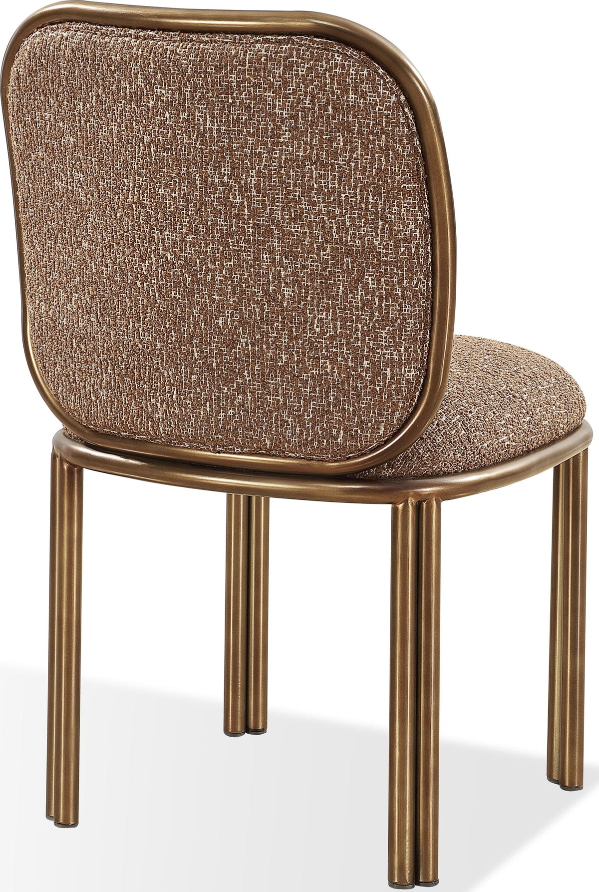 Mataranka - Dining Chair (Set of 2) - Giraffe Chenille And Brushed Golden Stainless Steel