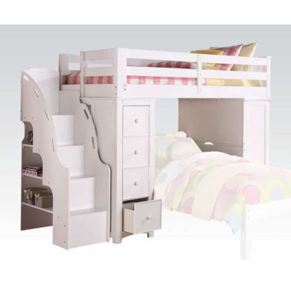 Freya - Loft Bed - White - Urban Living Furniture (Los Angeles, CA)