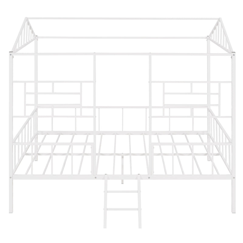 House Bed Frame With Slatted Support, No Box Spring Needed