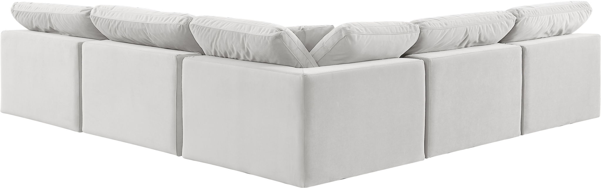 Comfy - 5 Piece Velvet Modular Corner Armless Sectional - Urban Living Furniture (Los Angeles, CA)